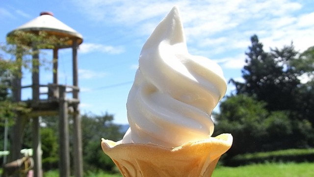 暑～い夏に冷たいソフトクリームはいかが？