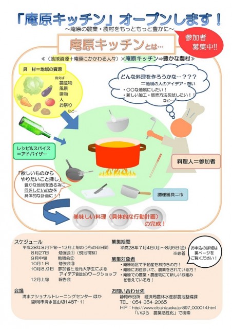 『庵原キッチン』オープンします！