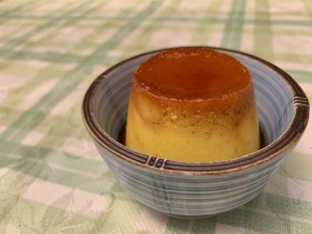 葵区井川のとうもろこしを使ったプリン！